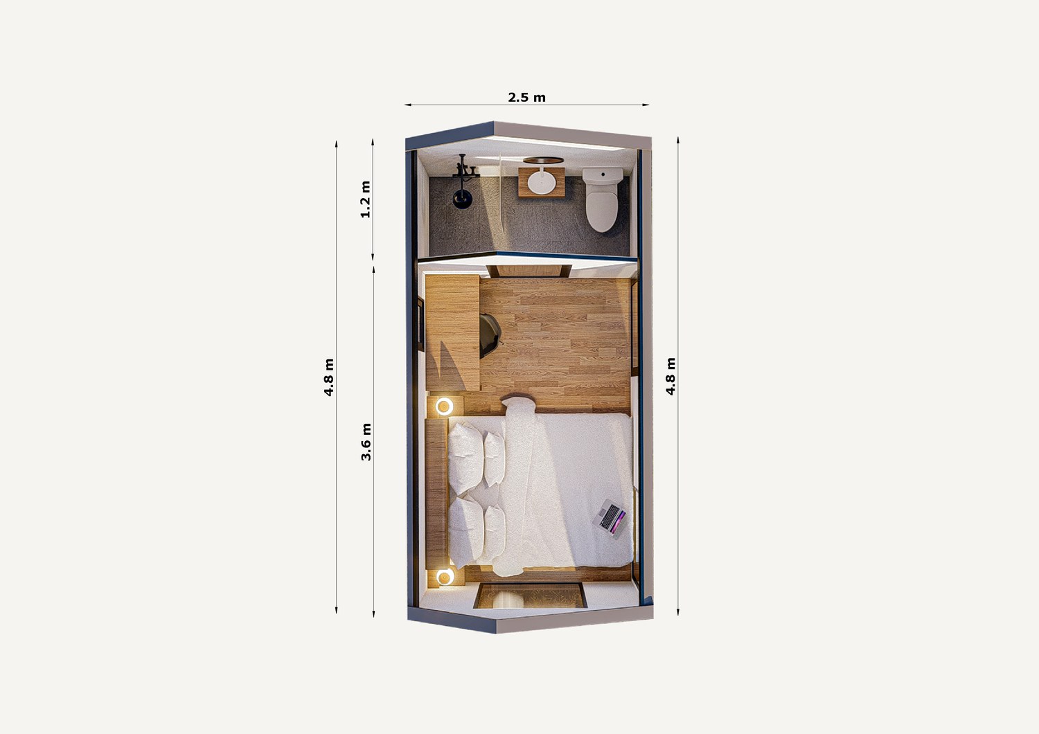 Cabin D floor plan